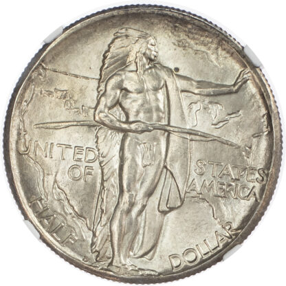 USA, Oregon Trail Memorial, silver Half Dollar, 1933, Denver - MS 66
