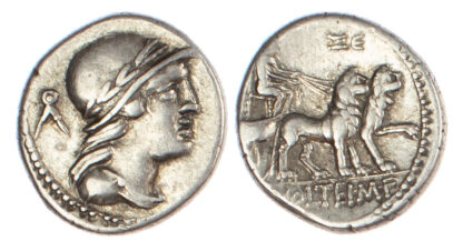 M. Volteius, Silver Denarius