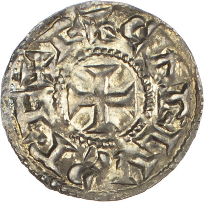 France, Carolingians, temp. Louis d'Outremer – Lothaire (936-986), silver Denier - rare type