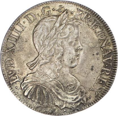 France, Louis XIV (1643-1715), silver Demi Écu, 1652