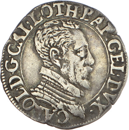 France, Lorraine, Charles III (1545-1608), silver ¼ Teston, 1588