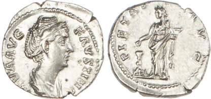 Diva Faustina Senior, Silver Denarius