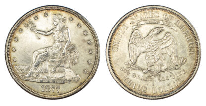 USA, silver Trade Dollar, 1877, San Francisco