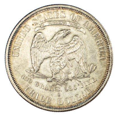 USA, silver Trade Dollar, 1877, San Francisco