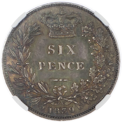 Victoria (1837-1901) Proof Sixpence, 1839