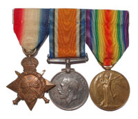 A New Zealand Expeditionary Force, Gallipoli and Egypt, 1914-15 Casualty Trio awarded to Trooper Eugene Lewis Shaw