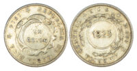 Costa Rica, silver 1 Colon, GCR counterstamped coinage, 1923