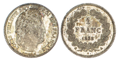 France, Louis Philippe (1830-1848), silver 1 Franc, 1835