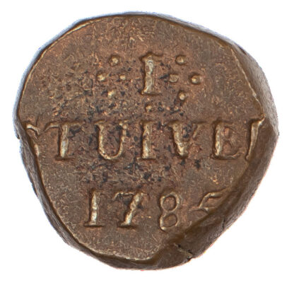 Ceylon, VOC, copper 1 Stuiver, 1785