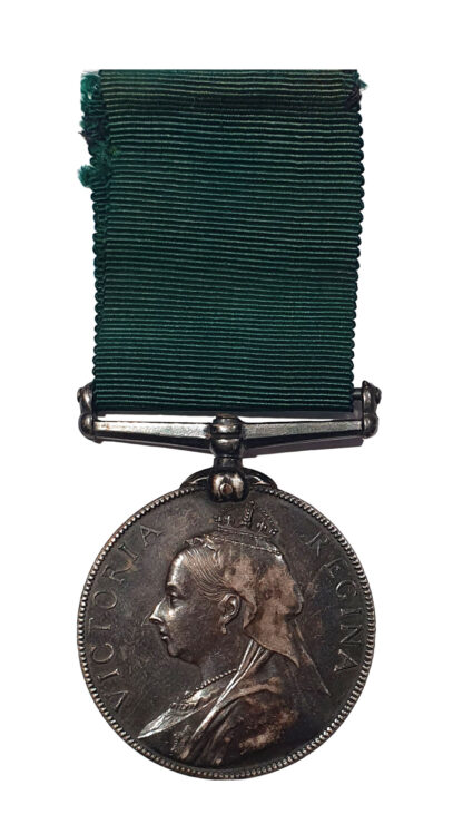 Volunteer Long Service Medal, QVR, awarded to Sergeant Drummer H. Blunden