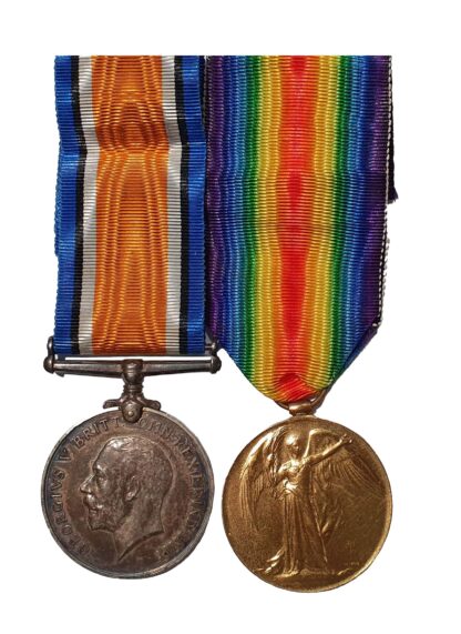 A Great War Pair awarded to Private William M. Davidson
