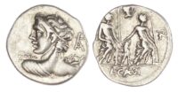 L. Caesius, Silver Denarius