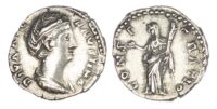 Diva Faustina I, Silver Denarius