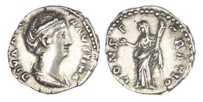 Diva Faustina I, Silver Denarius