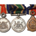 South African Prison Service Group of three awarded to Lieutenant J.J. Fourie