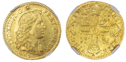 France, Louis XIV (1643-1715), Louis d'Or, 1669 - AU 58