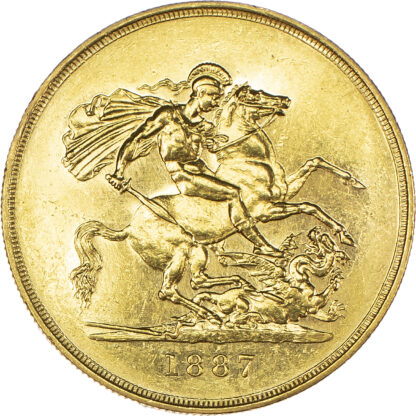 1887 Victoria £5