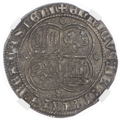 Spain, Kingdom of Castile and León, Enrique II (1369-1379), silver Real - AU 58