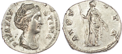 Diva Faustina, Silver Denarius