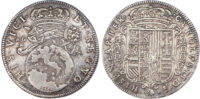 Italy, Naples, Charles II (1655-1700), silver 2 Tari, 1684