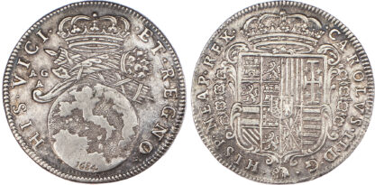 Italy, Naples, Charles II (1655-1700), silver 2 Tari, 1684