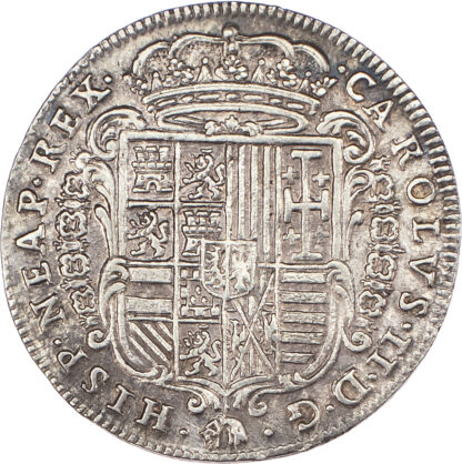 Italy, Naples, Charles II (1655-1700), silver 2 Tari, 1684