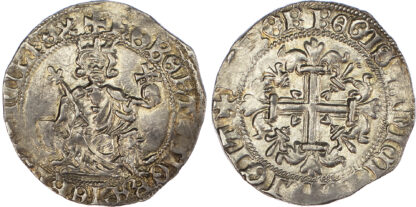 Italy, Naples, Robert d’Anjou (1309-1343), silver Gigliato
