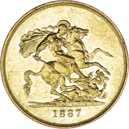 Victoria (1837-1901), Jubilee Five Pounds, 1887