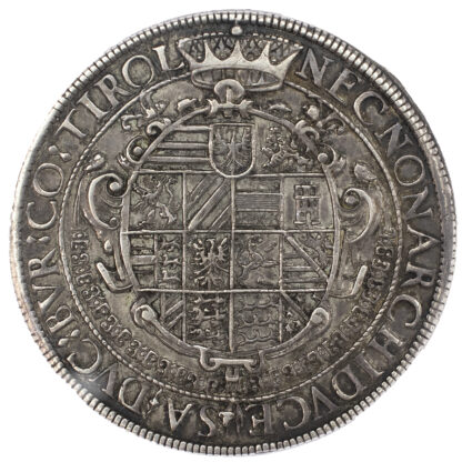 Austria, Rudolf II (1576-1612), silver Double Taler, 1604 - AU 58