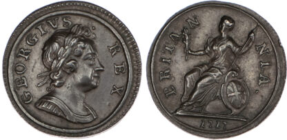 George I (1714-27), 'Dump' Farthing, 1717