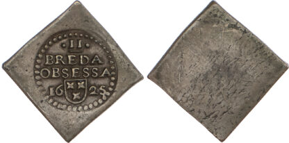 Netherlands, Breda, copper 2 Stuiver Klippe - siege money