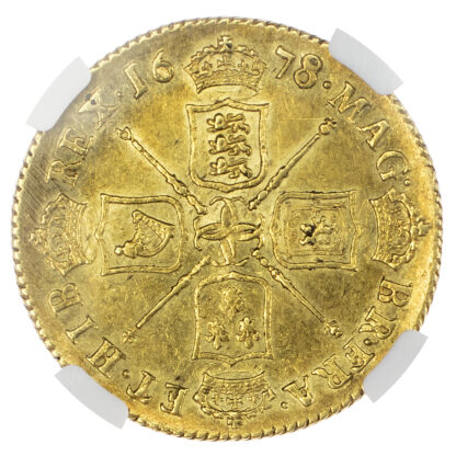 Charles II (1660-85), Two Guineas, 1678/7