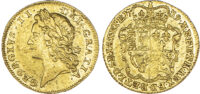 George II (1727-60), Half-Guinea, 1739, young laureate head
