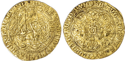 Henry VI first reign (1422-1461), Half-Noble, Calais mint