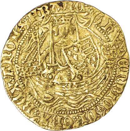 Henry VI first reign (1422-1461), Half-Noble, Calais mint