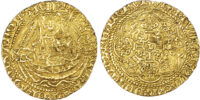 Henry V (1413-22), Half Noble of Three shillings and Four pence, London, Class F/D mule