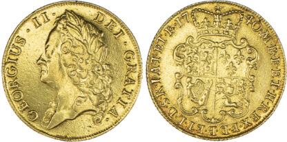 George II (1727-60), Two Guineas, 1740, 40 struck over 39