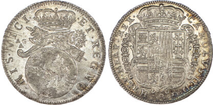 Italy, Naples, Charles II (1655-1700), silver 2 Tari, 1684