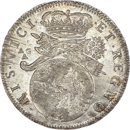 Italy, Naples, Charles II (1655-1700), silver 2 Tari, 1684