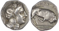 Lucania, Thurium, Silver Dinomos