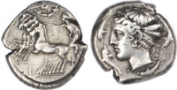 Sicily, Syracuse, Silver Tetradrachm, Signed