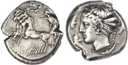Sicily, Syracuse, Silver Tetradrachm, Signed