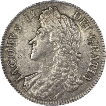 James II (1685-88), Crown, 1687, second bust