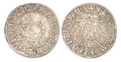 German States, East Prussia, Albrecht von Brandenburg (1525-1568), silver Groschen
