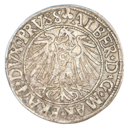 German States, East Prussia, Albrecht von Brandenburg (1525-1568), silver Groschen