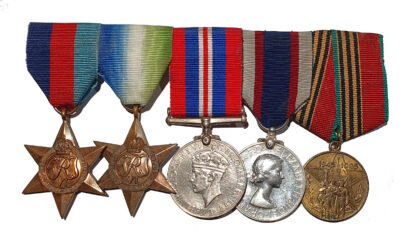 A Battle of the Atlantic, Arctic Convoys, Long Service Group of 5 awarded to Acting Temporary Lieutenant Gofton Thorley