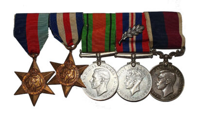 A World War Two North West Europe, Royal Air Force Regiment Mentioned in Despatches Long Service Group of 5 awarded to Squadron Leader David John Pickering