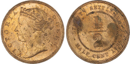 Straits Settlements, Victoria (1837-1901), copper ½ Cent, 1889