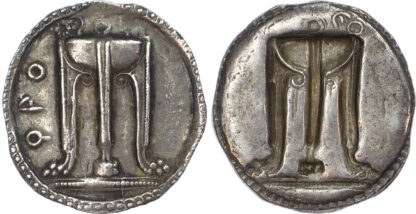 Bruttium, Kroton (c. 530-500), silver incuse Stater