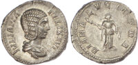 Julia Domna (wife of Septimus Severus), Silver Denarius